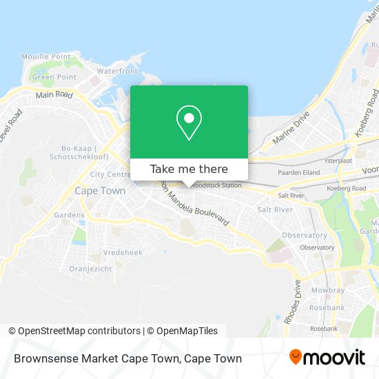 Brownsense Market Cape Town map