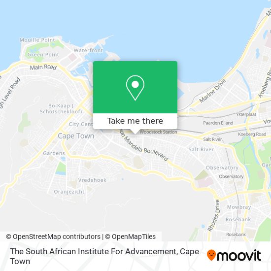 The South African Institute For Advancement map