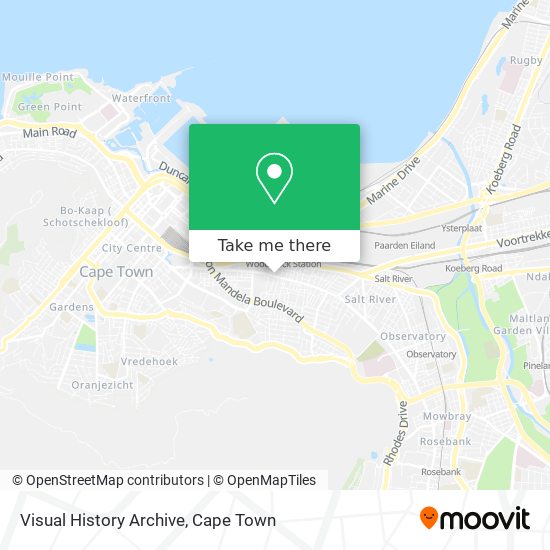 Visual History Archive map