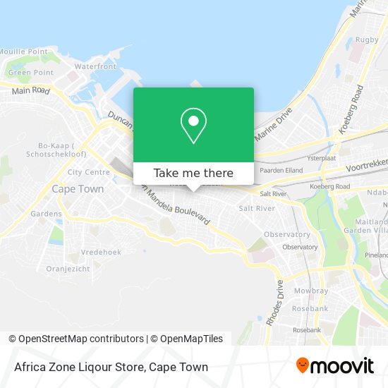 Africa Zone Liqour Store map