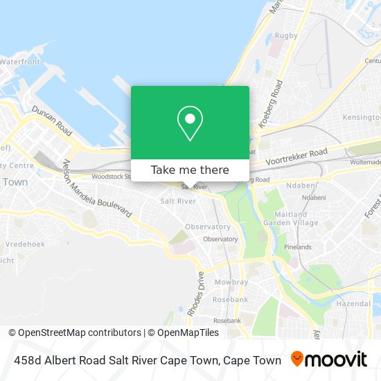 458d Albert Road Salt River Cape Town map