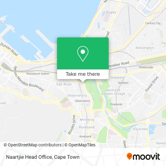 Naartjie Head Office map