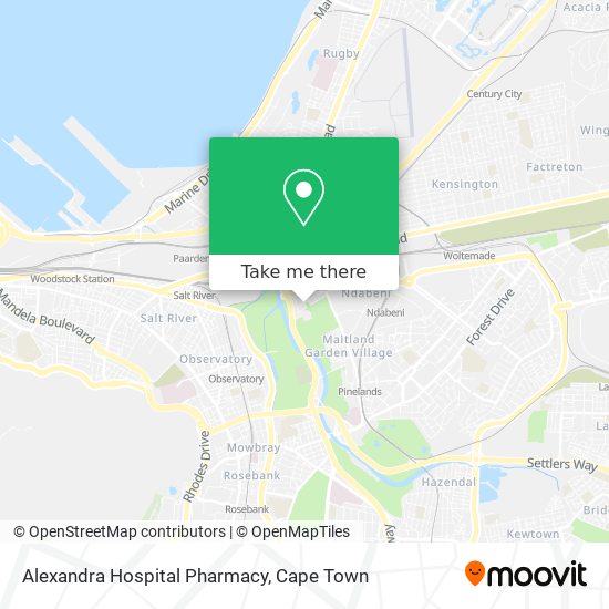 Alexandra Hospital Pharmacy map