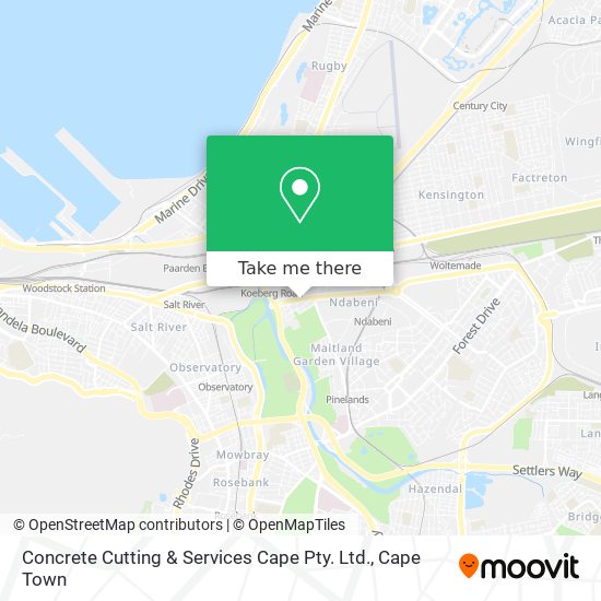 Concrete Cutting & Services Cape Pty. Ltd. map