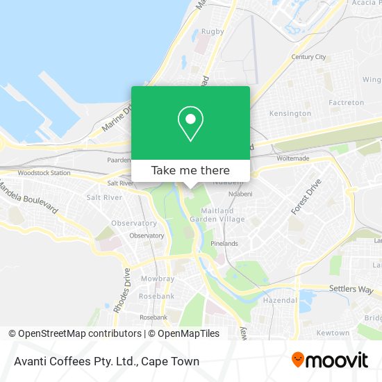 Avanti Coffees Pty. Ltd. map
