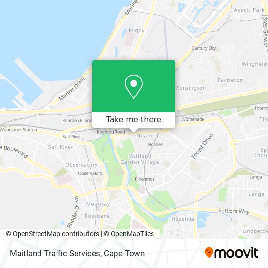 Maitland Traffic Services map