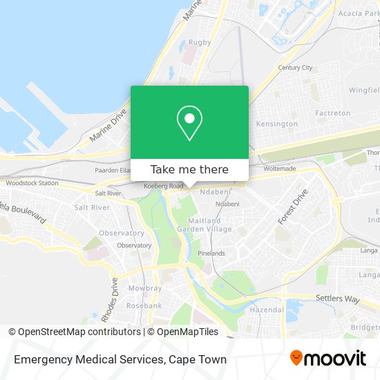 Emergency Medical Services map
