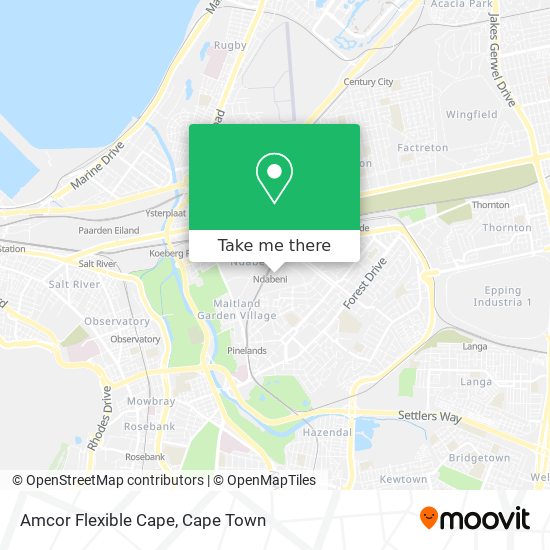 Amcor Flexible Cape map