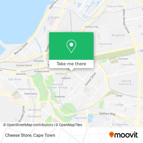 Cheese Store map