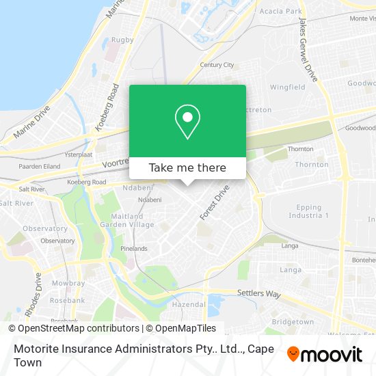 Motorite Insurance Administrators Pty.. Ltd.. map