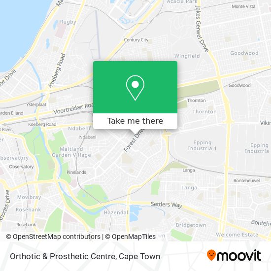 Orthotic & Prosthetic Centre map