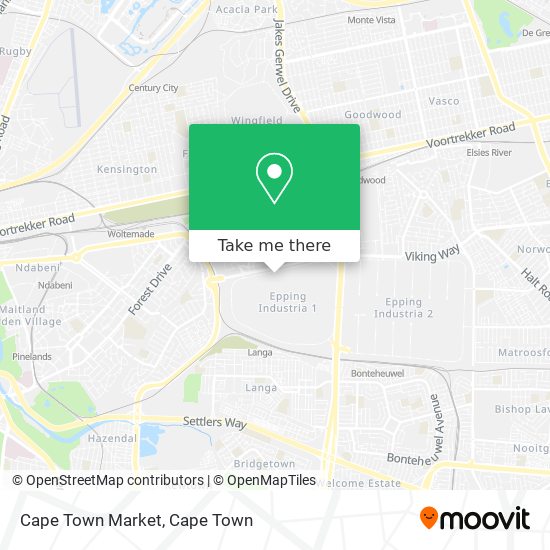 Cape Town Market map