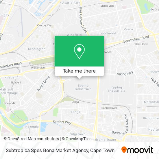 Subtropica Spes Bona Market Agency map