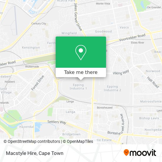 Macstyle Hire map