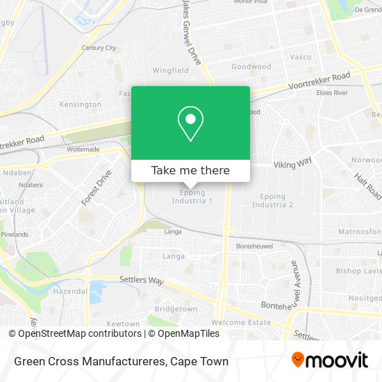 Green Cross Manufactureres map