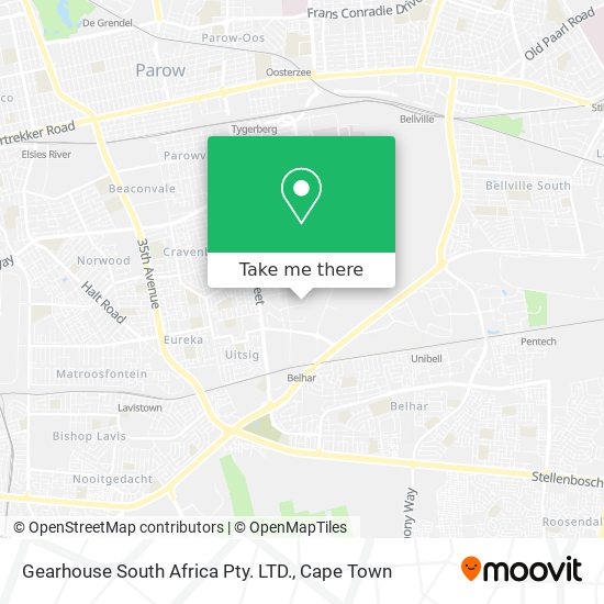 Gearhouse South Africa Pty. LTD. map