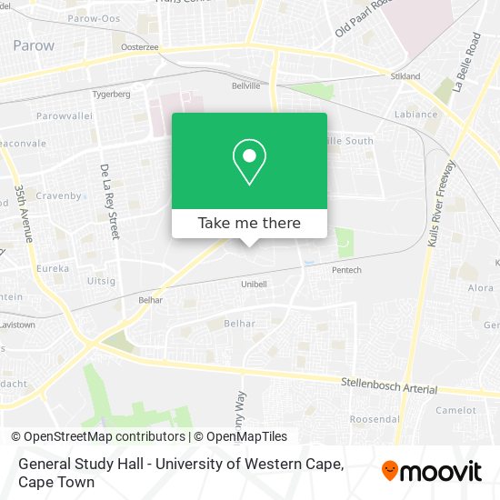 General Study Hall - University of Western Cape map