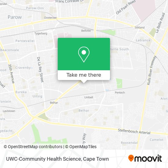 UWC-Community Health Science map