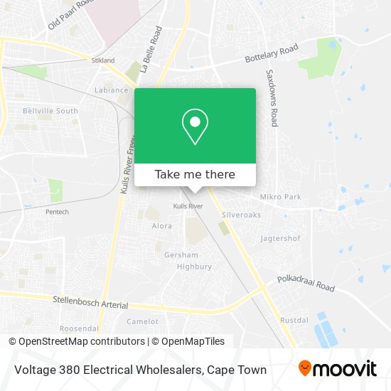 Voltage 380 Electrical Wholesalers map
