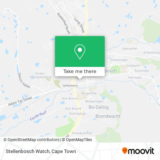 Stellenbosch Watch map