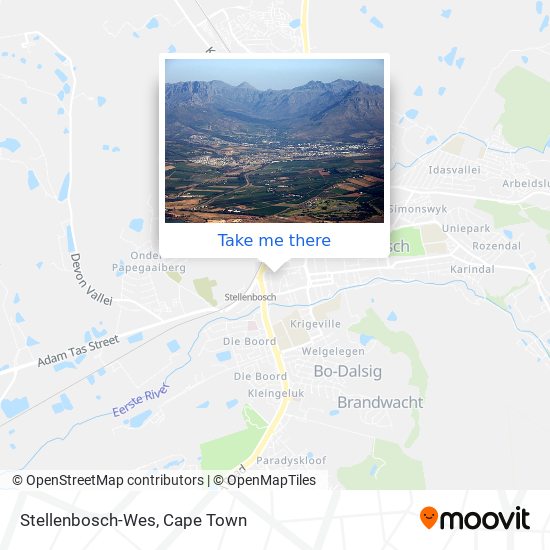 Stellenbosch-Wes map