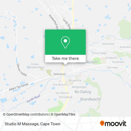 Studio M Massage map