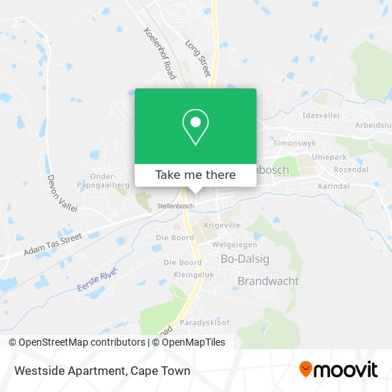 Westside Apartment map