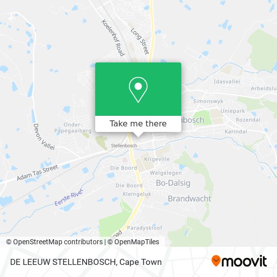 DE LEEUW STELLENBOSCH map