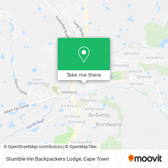 Stumble-Inn Backpackers Lodge map