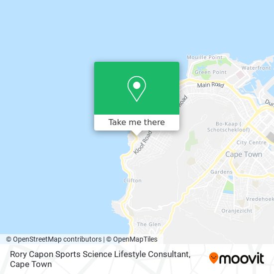 Rory Capon Sports Science Lifestyle Consultant map