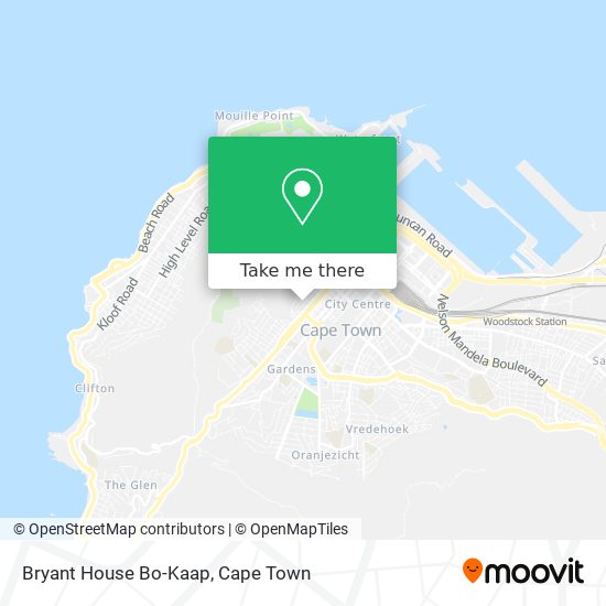 Bryant House Bo-Kaap map
