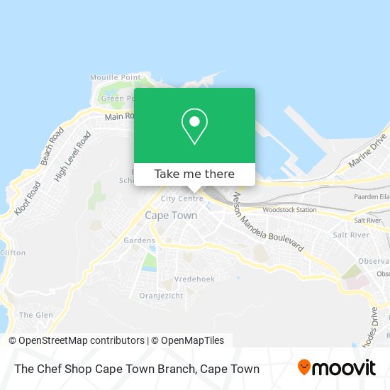 The Chef Shop Cape Town Branch map