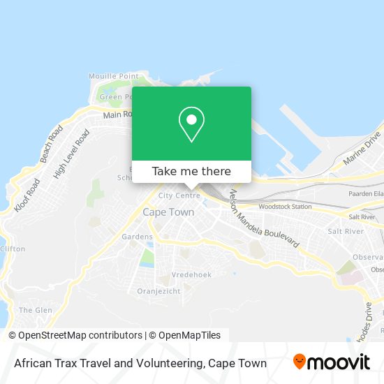 African Trax Travel and Volunteering map