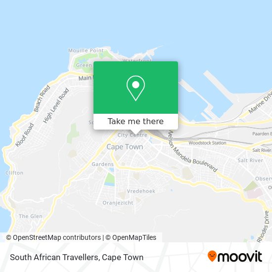 South African Travellers map