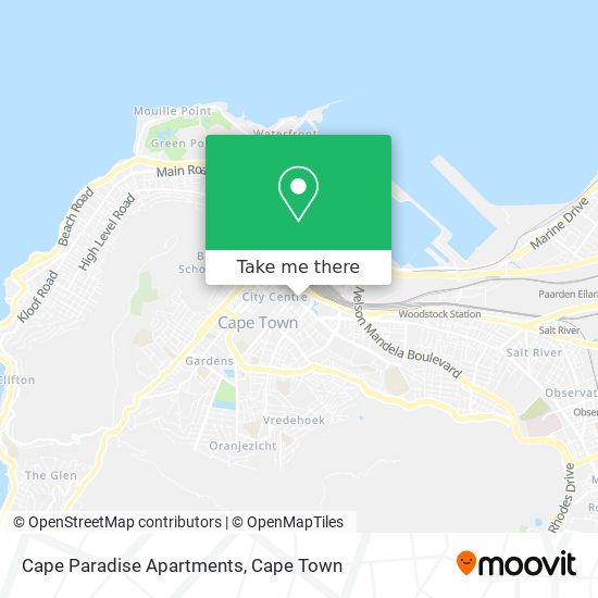 Cape Paradise Apartments map