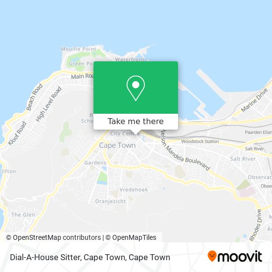 Dial-A-House Sitter, Cape Town map