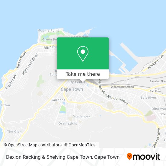 Dexion Racking & Shelving Cape Town map