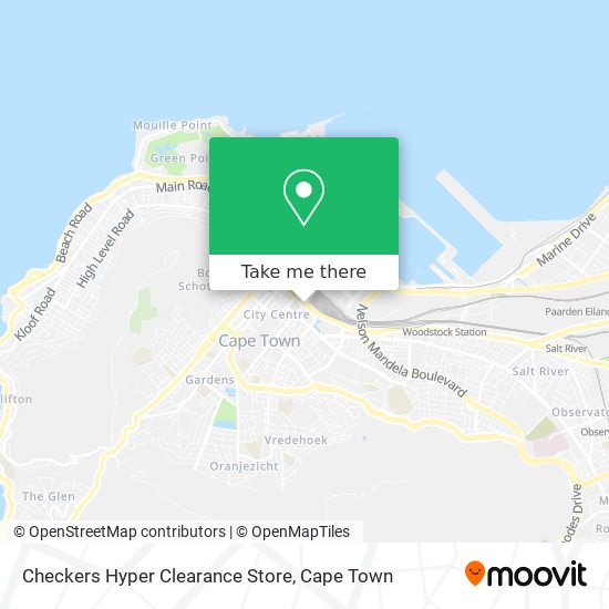 Checkers Hyper Clearance Store map