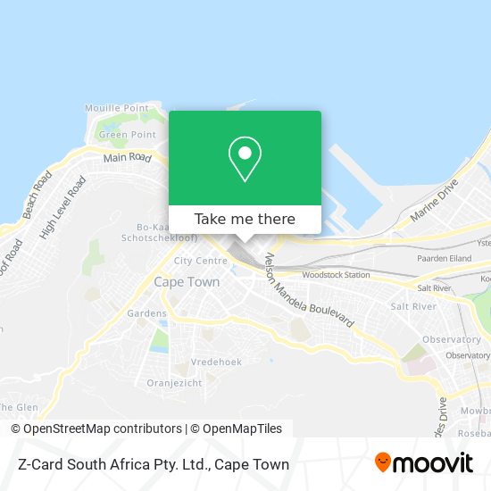 Z-Card South Africa Pty. Ltd. map