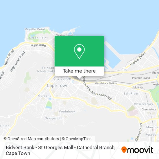 Bidvest Bank - St Georges Mall - Cathedral Branch map