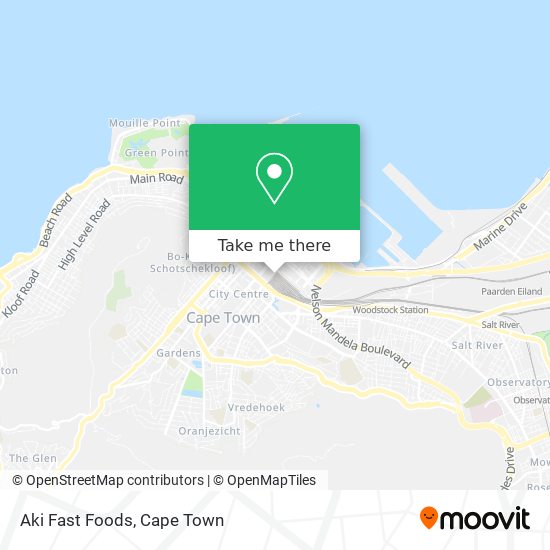 Aki Fast Foods map