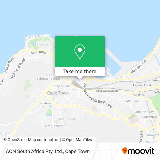 AON South Africa Pty. Ltd. map