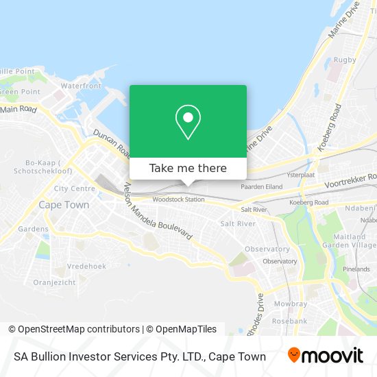 SA Bullion Investor Services Pty. LTD. map