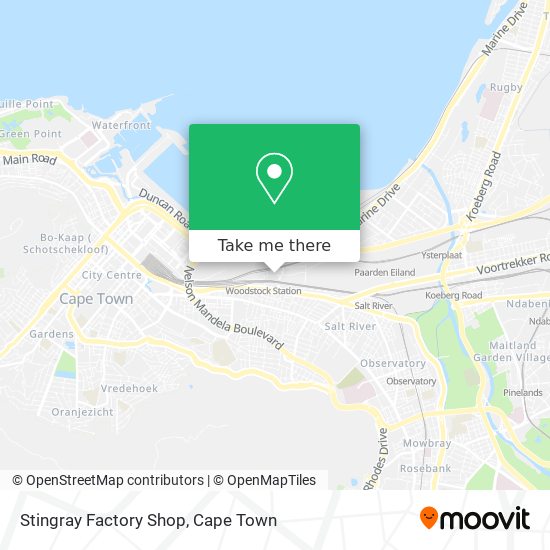 Stingray Factory Shop map