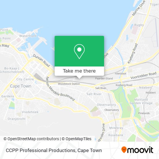 CCPP Professional Productions map