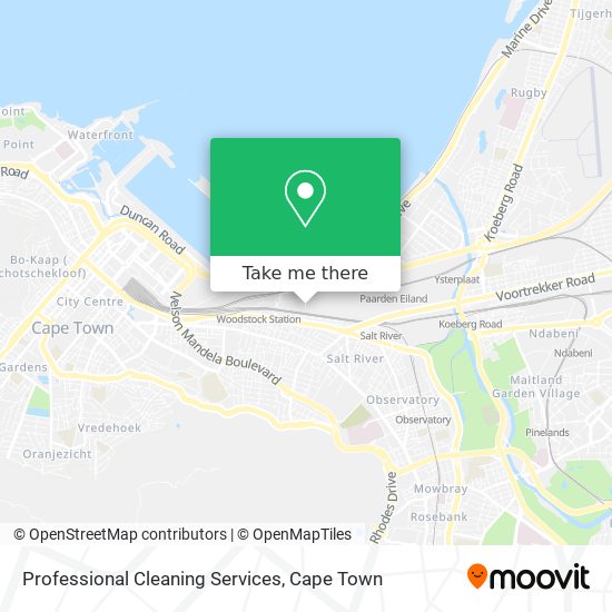 Professional Cleaning Services map