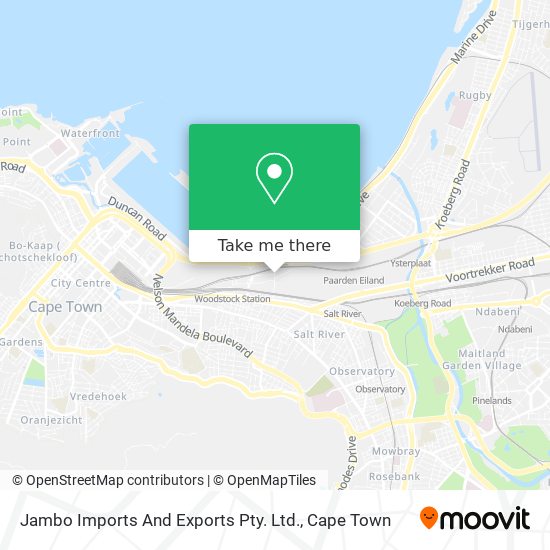 Jambo Imports And Exports Pty. Ltd. map