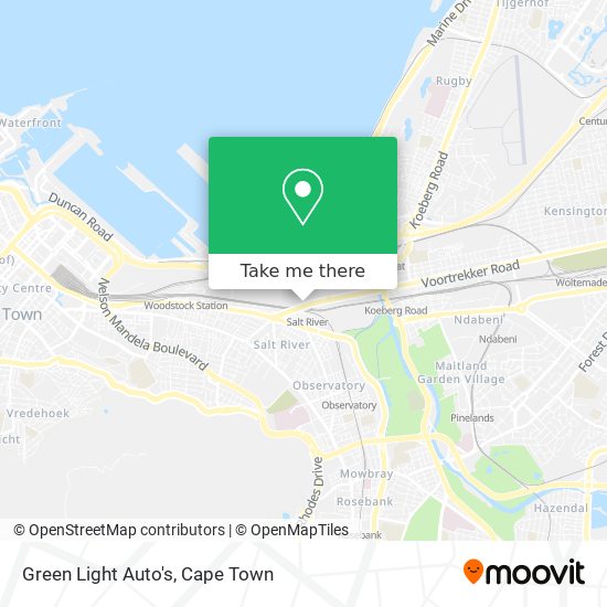 Green Light Auto's map