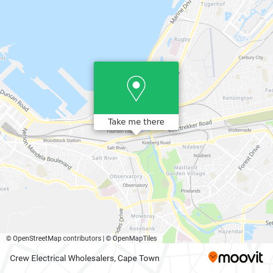 Crew Electrical Wholesalers map