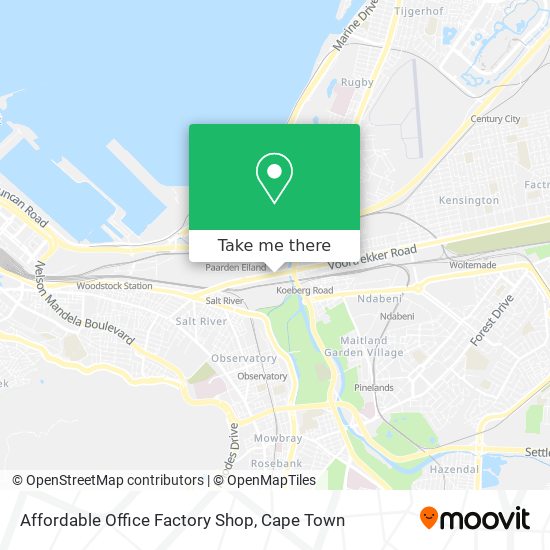 Affordable Office Factory Shop map